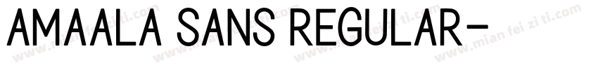 Amaala Sans Regular字体转换